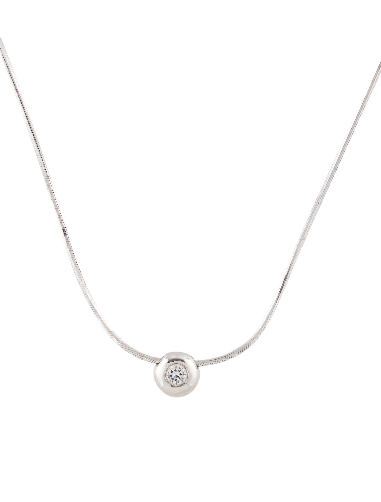 Necklace 18K Diamond Solitaire Pendant