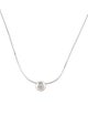 Necklace 18K Diamond Solitaire Pendant Necklace