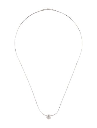 Necklace 18K Diamond Solitaire Pendant Necklace