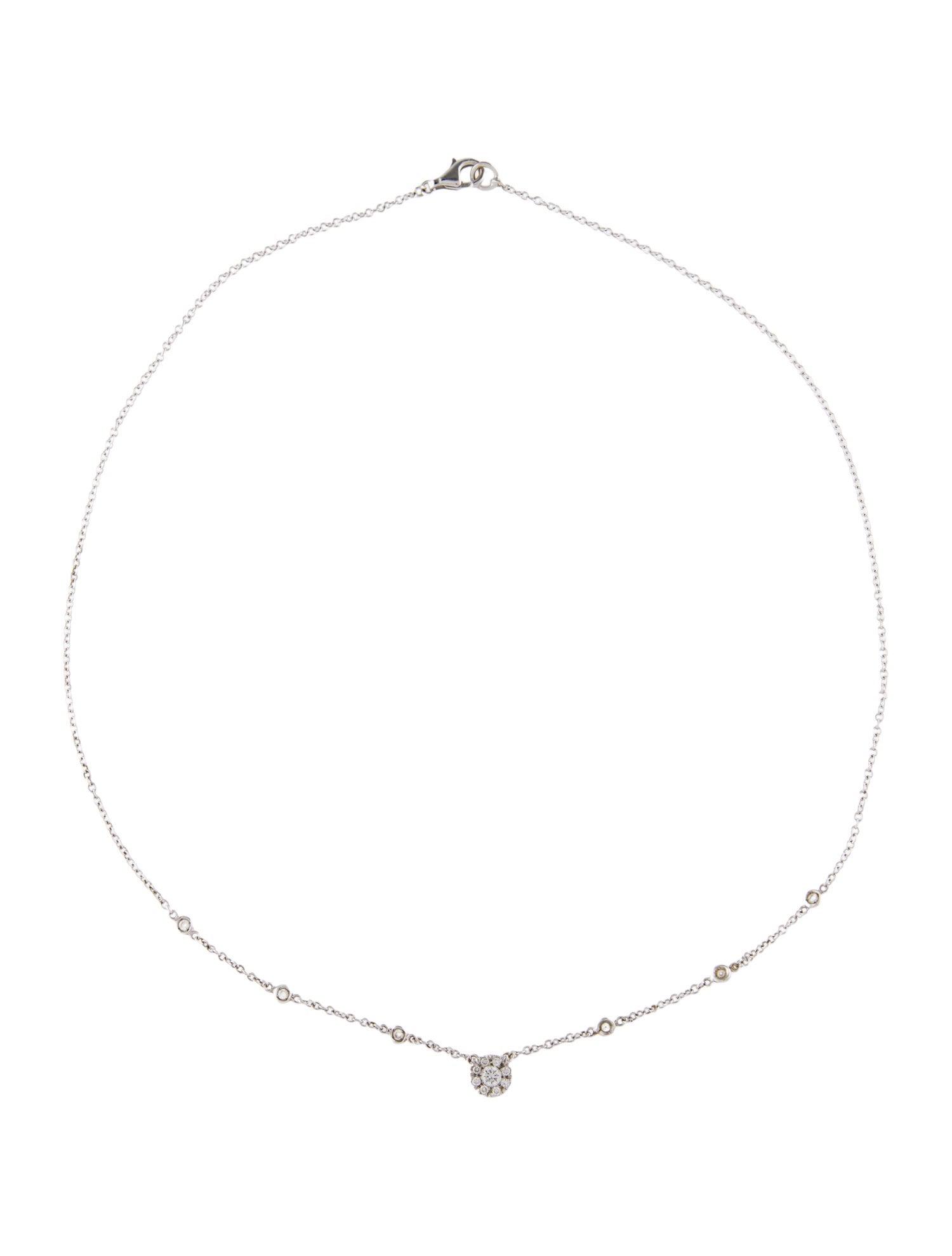 Necklace 18K Diamond Station