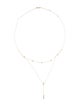 Necklace 14K Diamond Station Lavalier Necklace