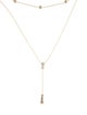 Necklace 14K Diamond Station Lavalier Necklace