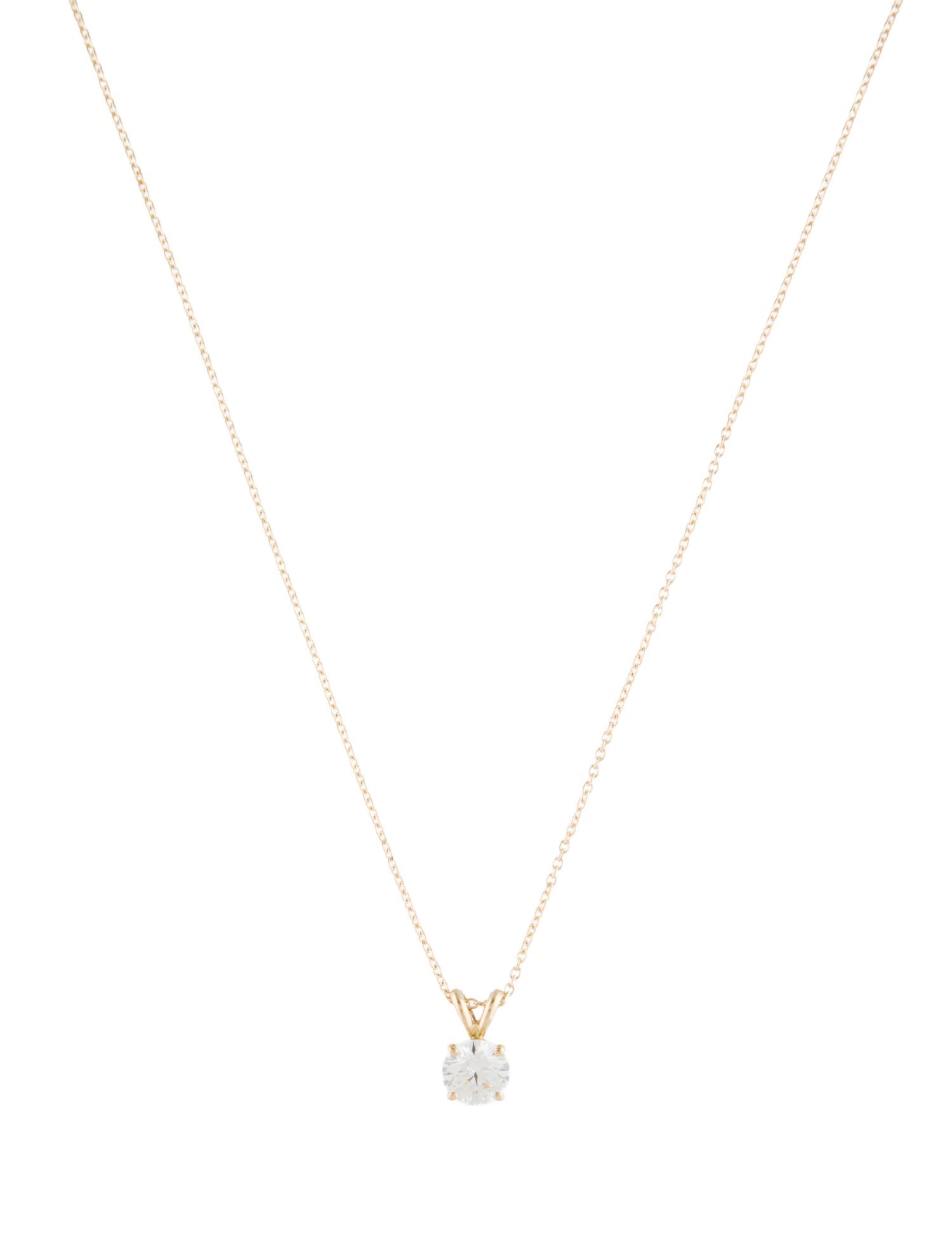 Necklace 14K 1.00ct Lab-grown Diamond Pendant Necklace