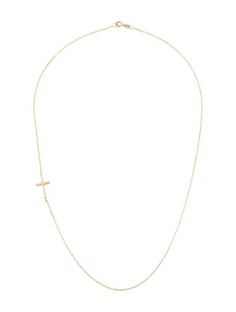 Necklace 14K Cross Station Necklace