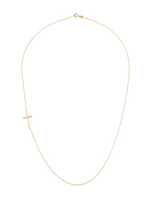Necklace 14K Cross Station Necklace