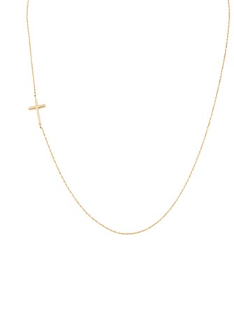 Necklace 14K Cross Station Necklace