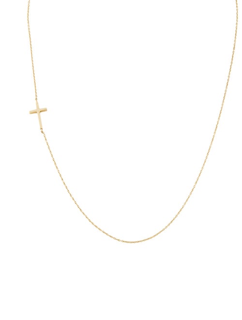 Necklace 14K Cross Station Necklace