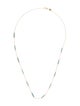 Necklace 14K Dyed Howlite Station Necklace