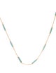 Necklace 14K Dyed Howlite Station Necklace