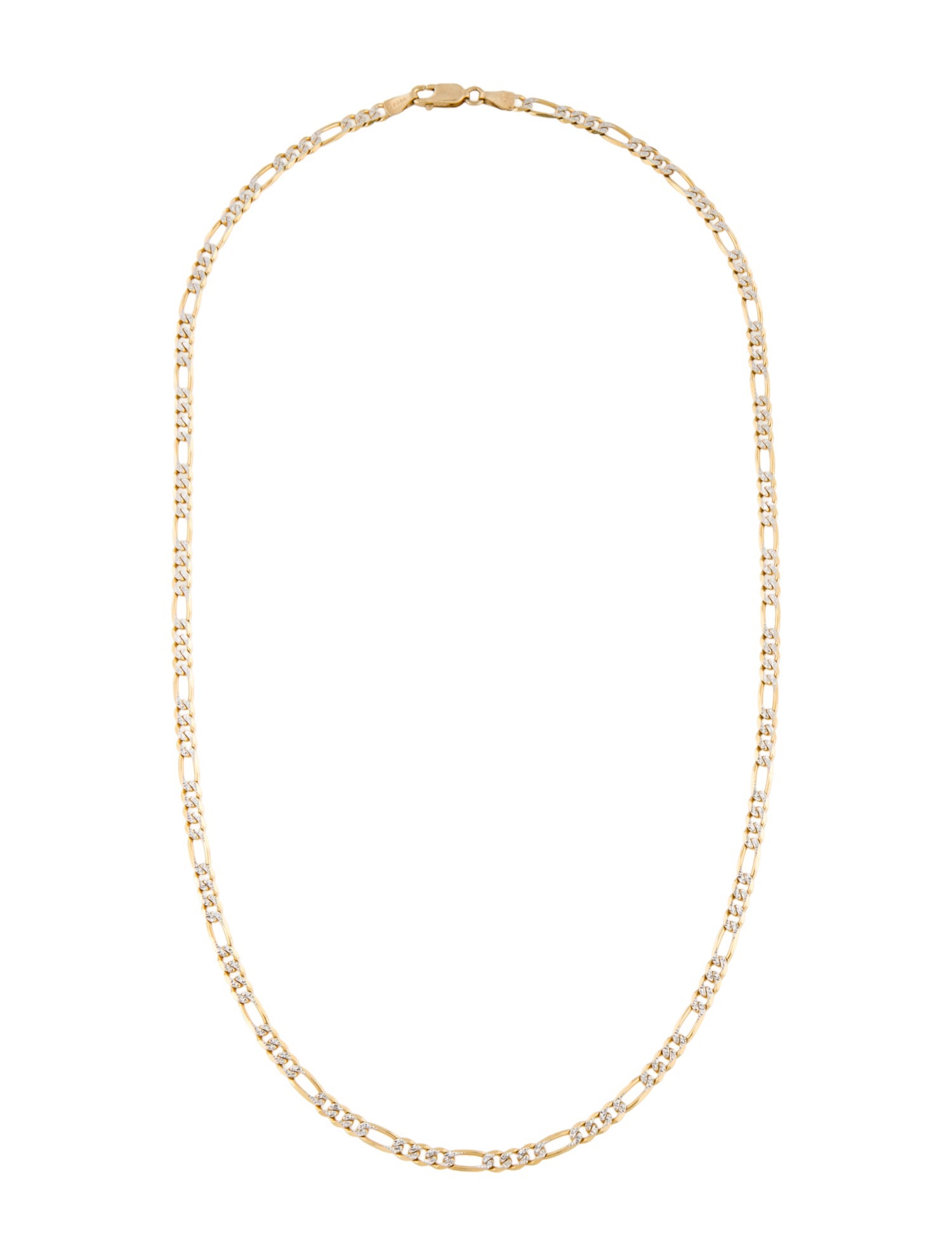 Necklace 10K Figaro Link