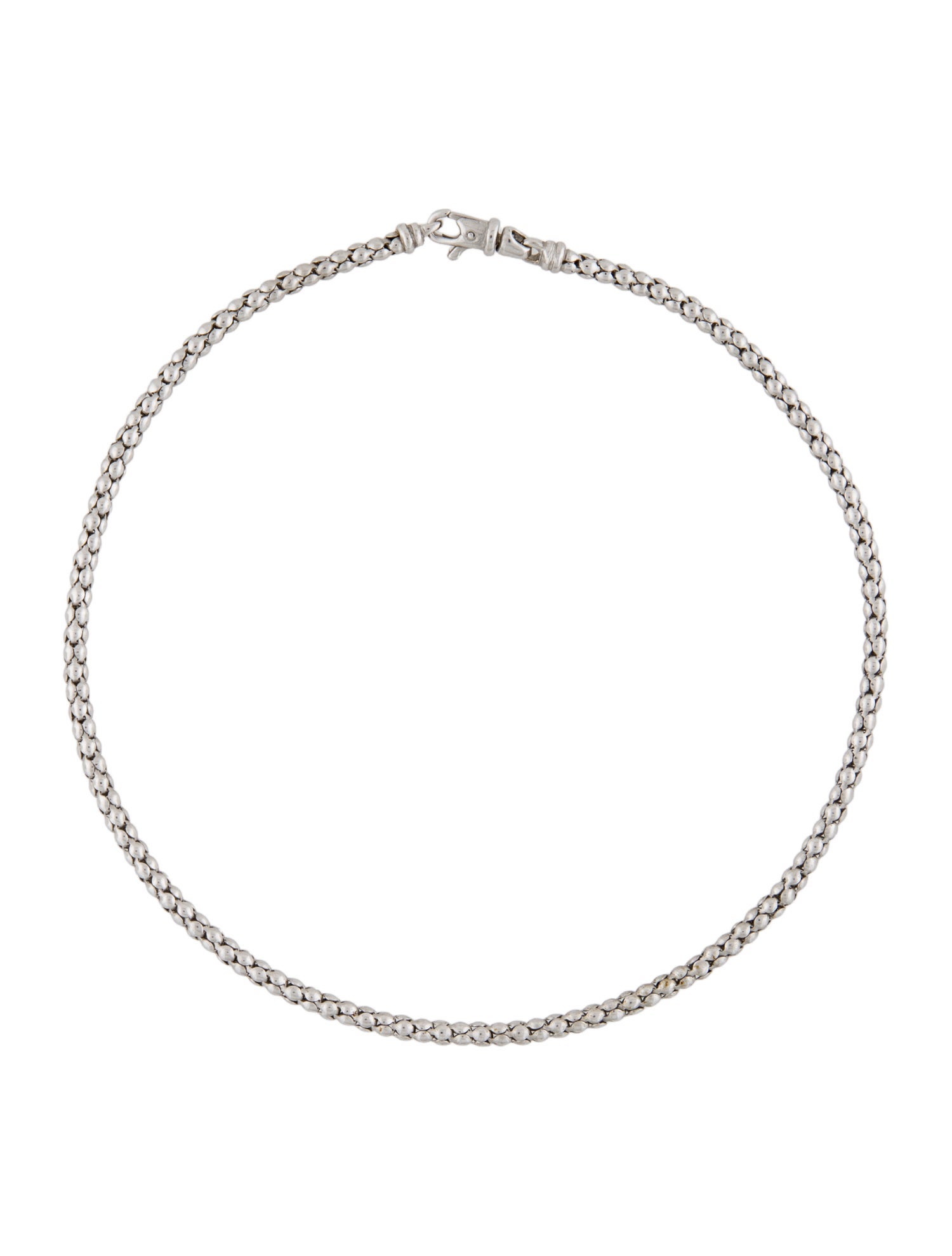 Necklace 18K Popcorn Chain Choker