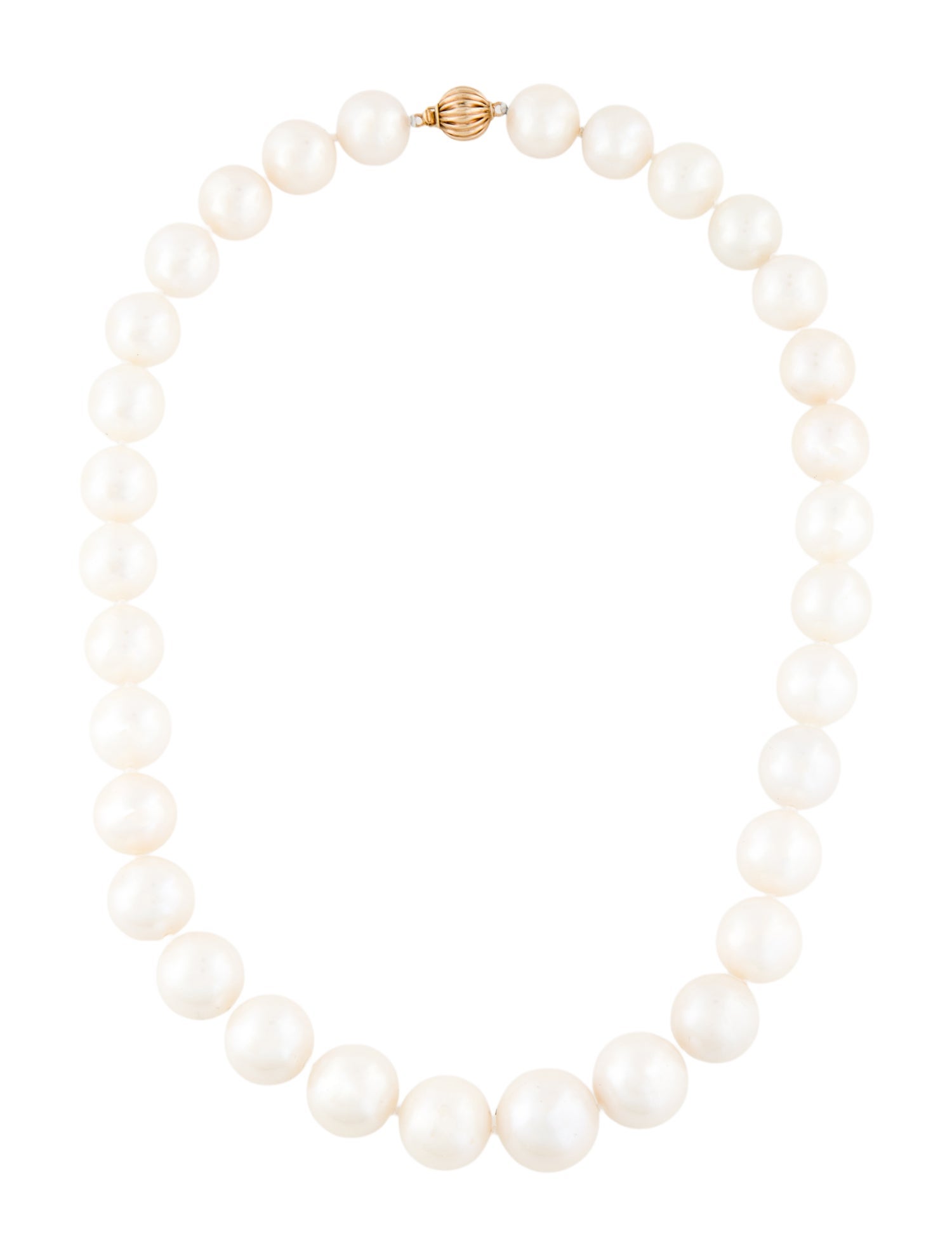 Necklace 14K Pearl Graduated Bead Strand