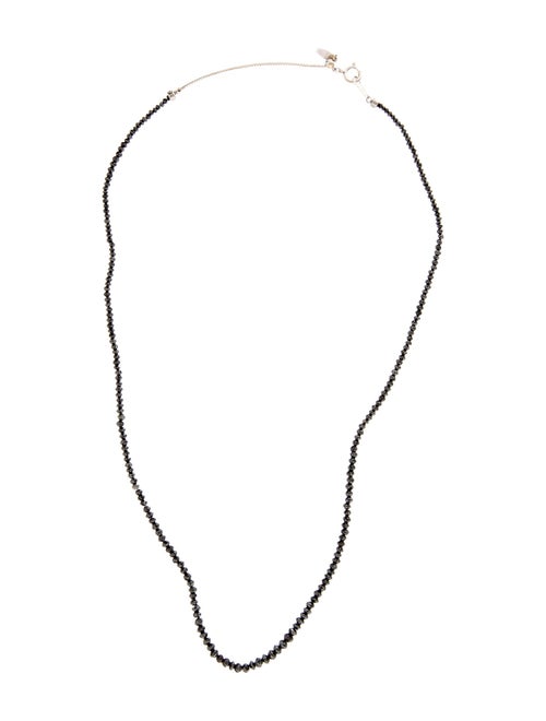 Necklace 18K Diamond Bead Strand Necklace