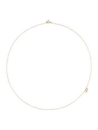 Necklace 10K 'R' Pendant Necklace