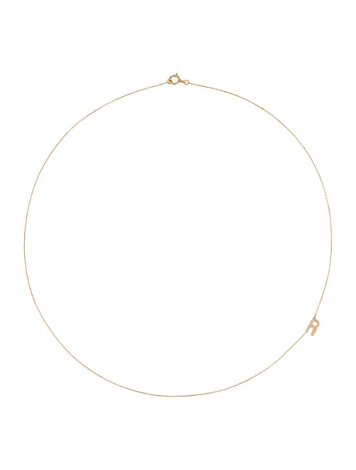 Necklace 10K 'R' Pendant Necklace