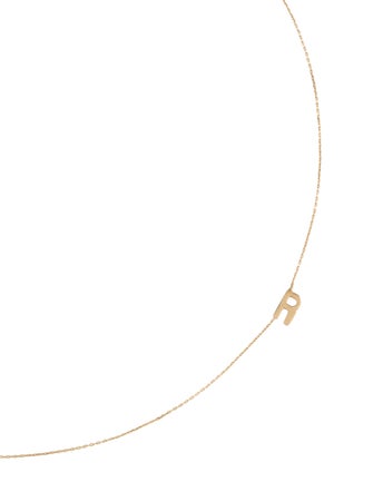 Necklace 10K 'R' Pendant Necklace