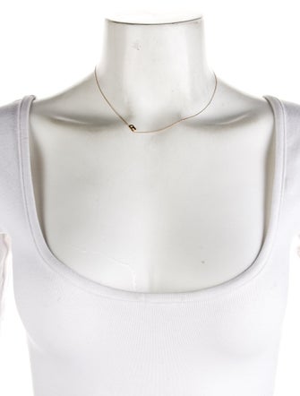 Necklace 10K 'R' Pendant Necklace