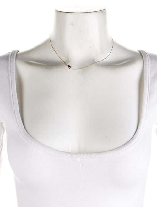 Necklace 10K 'R' Pendant Necklace