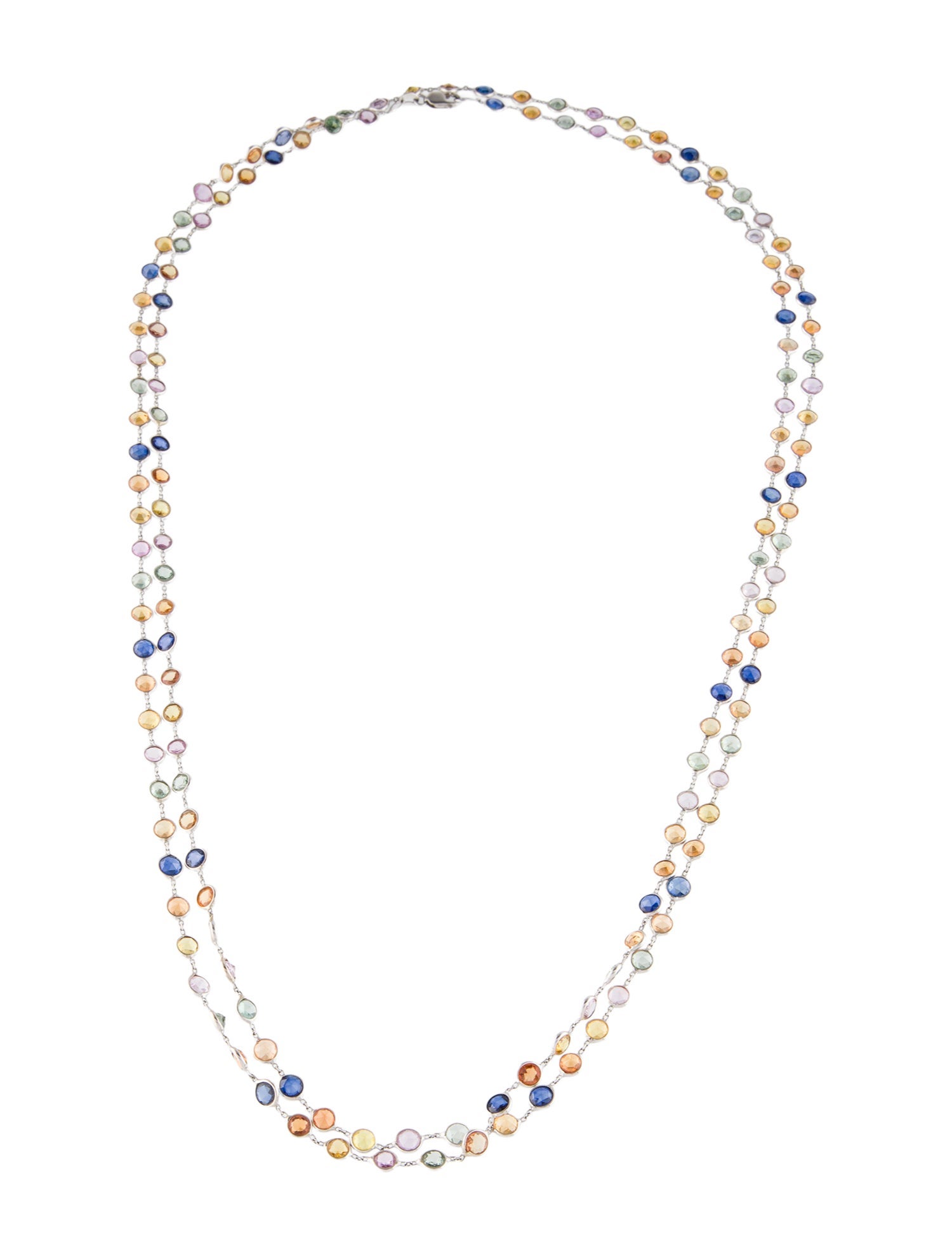 Necklace 14K Sapphire Chain Necklace