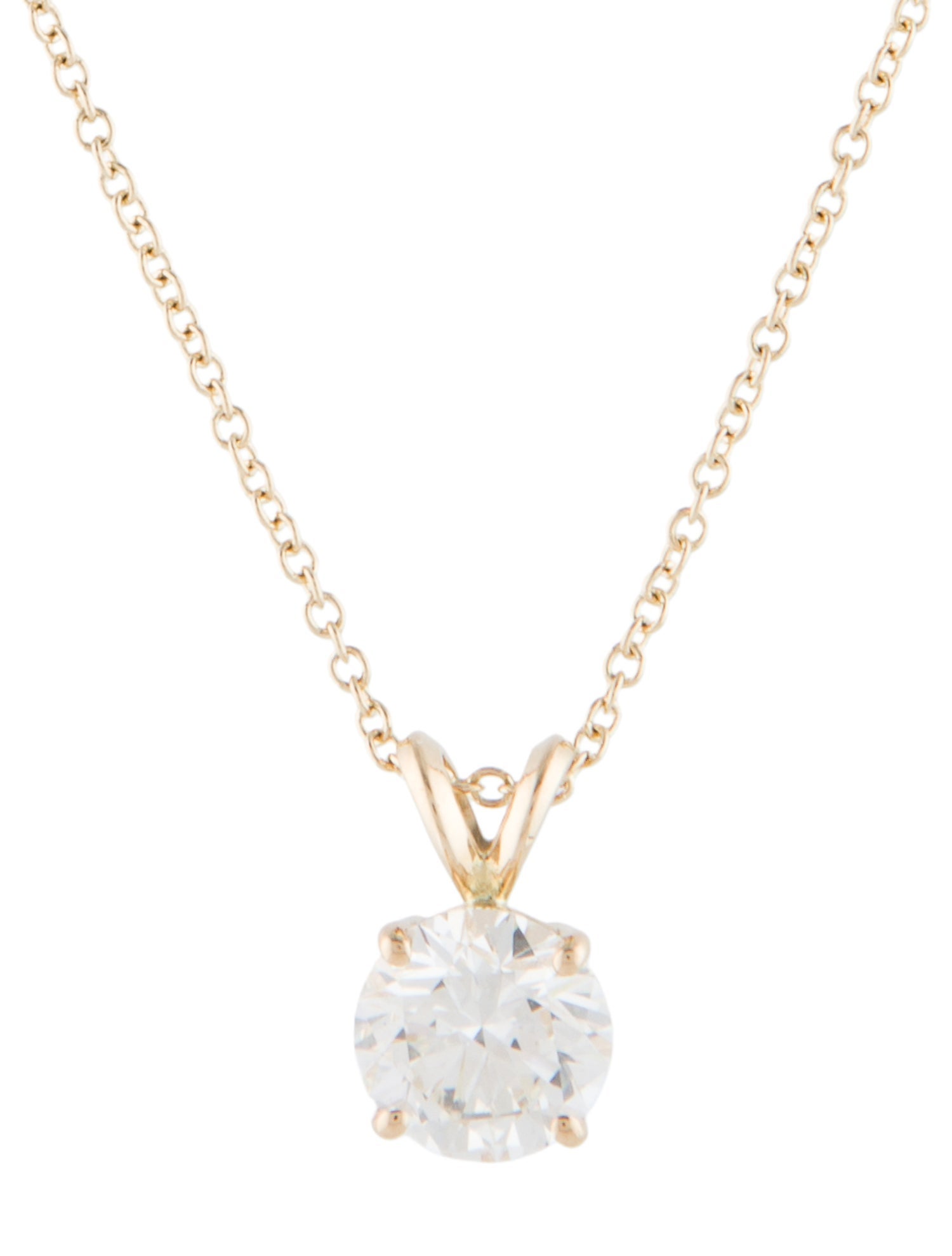 Necklace 14K 1.50ct Lab-Grown Diamond Pendant Necklace