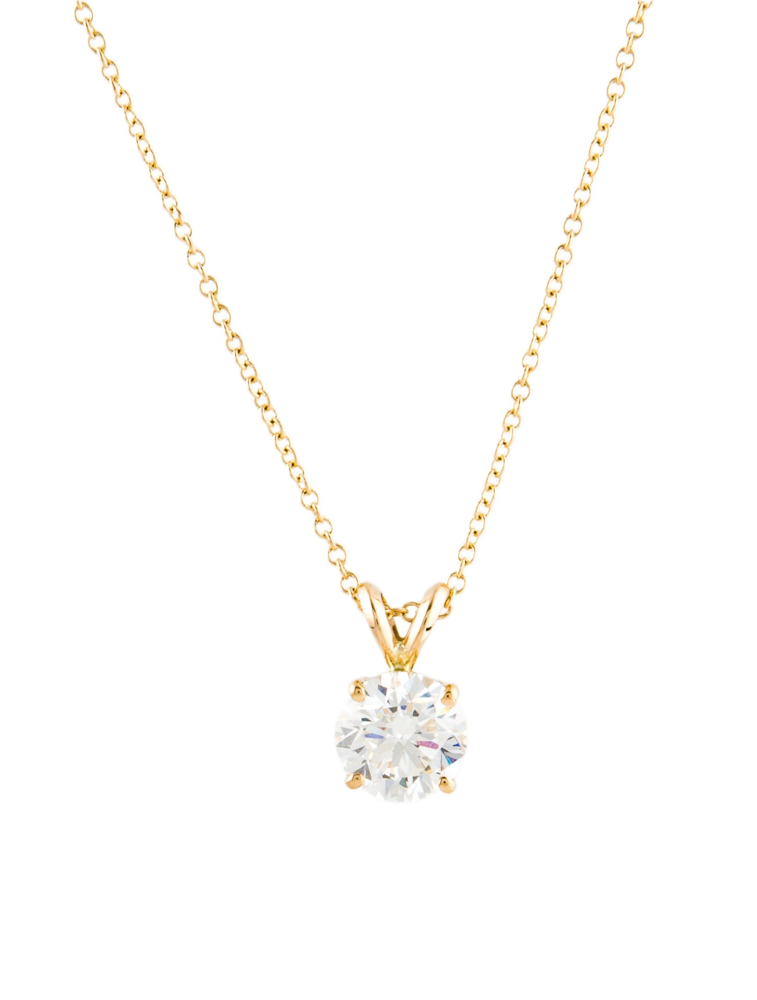 Necklace 14K 1.50ct Lab-Grown Diamond Pendant Necklace