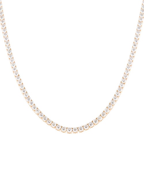 Necklace 14K 18.50ctw Lab-Grown Diamond Collar Necklace