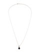 Necklace 14K 1.85ct Sapphire Pendant Necklace