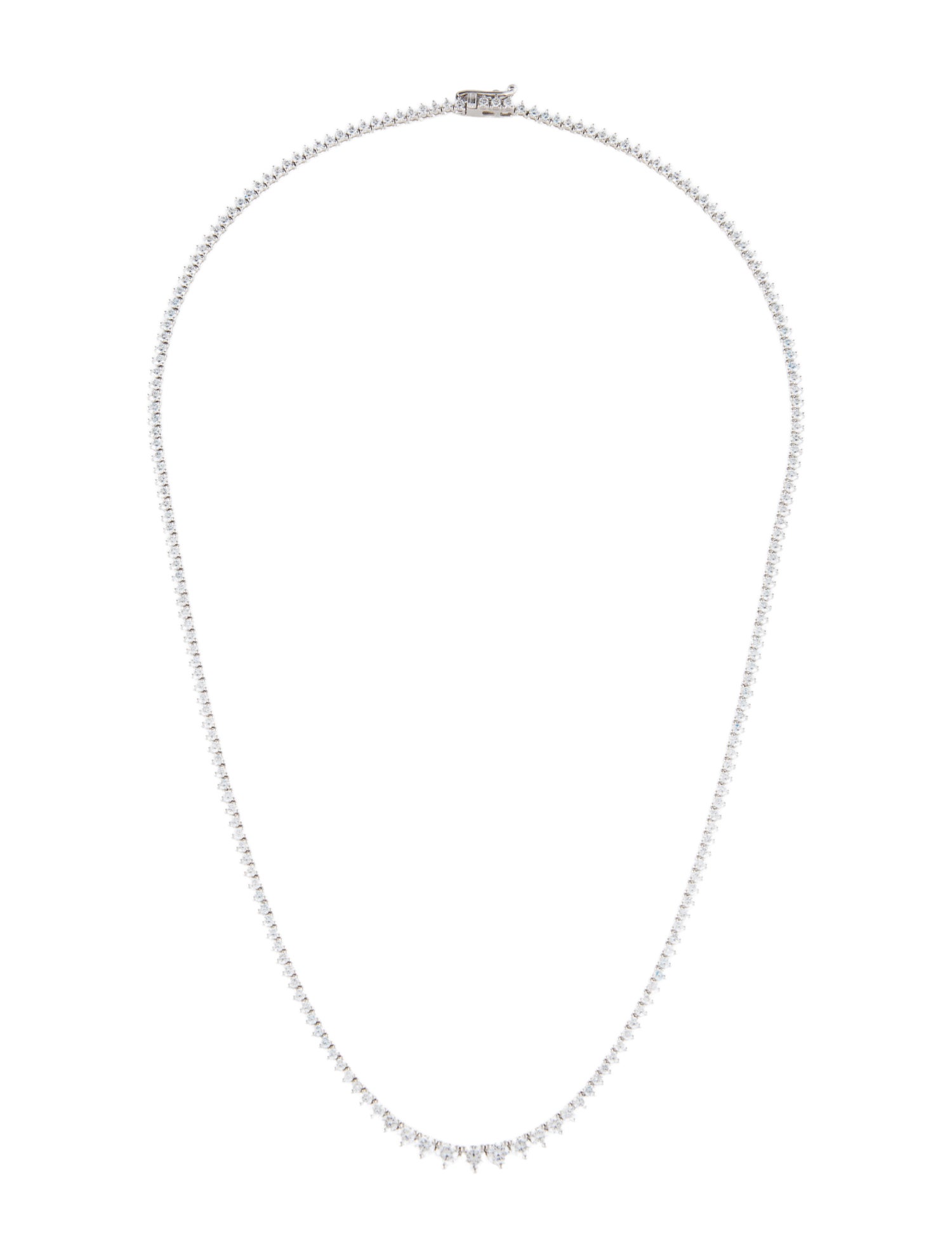 Necklace 14K 5.00ctw Lab-Grown Diamond Graduated Tennis