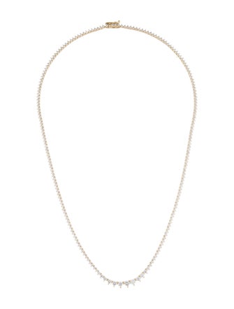 Necklace 14K 4.02ctw Lab-Grown Diamond Graduated Collar Necklace