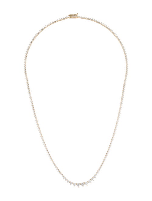 Necklace 14K 4.02ctw Lab-Grown Diamond Graduated Collar Necklace