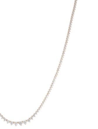 Necklace 14K 4.02ctw Lab-Grown Diamond Graduated Collar Necklace