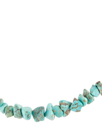 Necklace 14K Turquoise Bead Strand Necklace