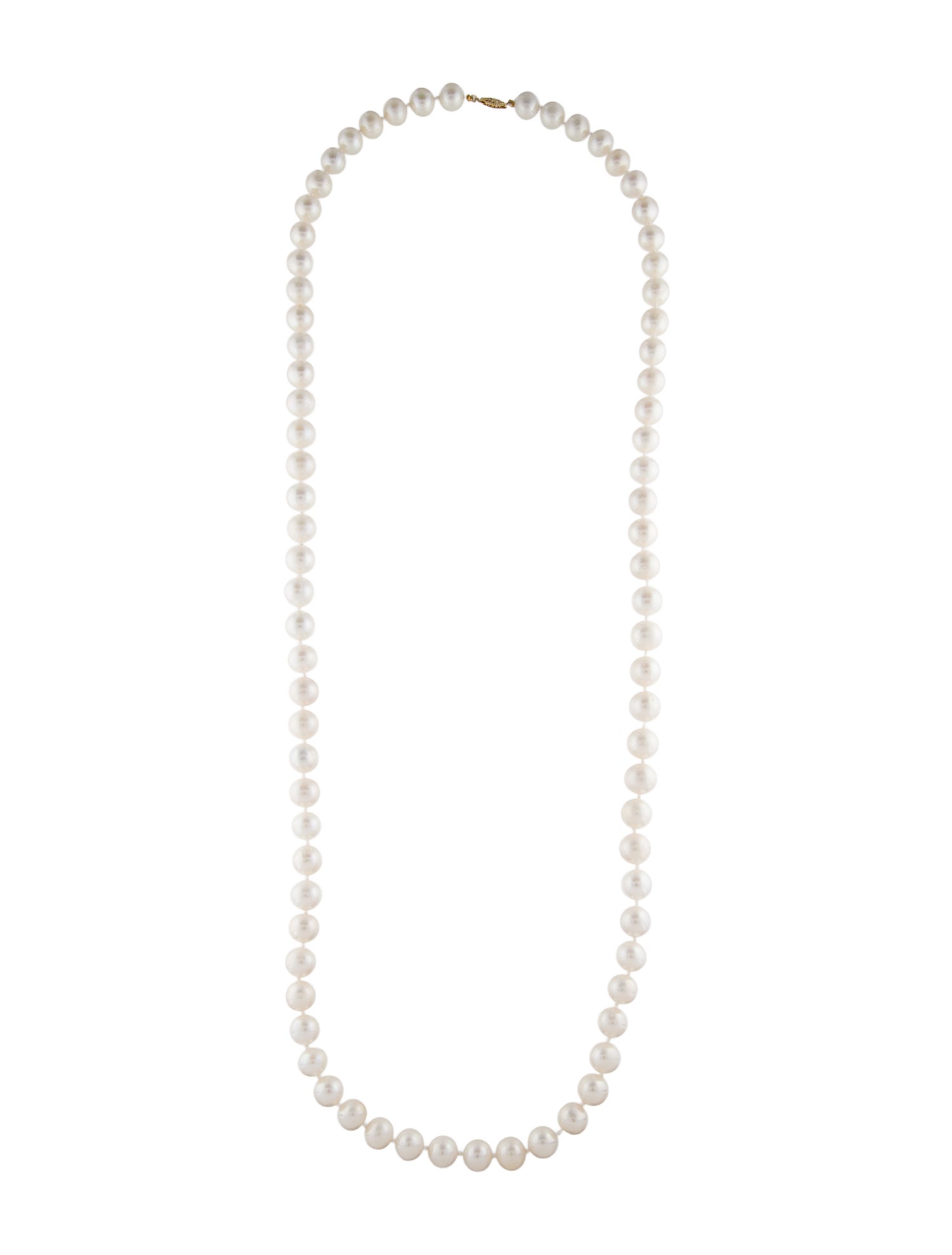 Necklace 14K Pearl Bead Strand Necklace