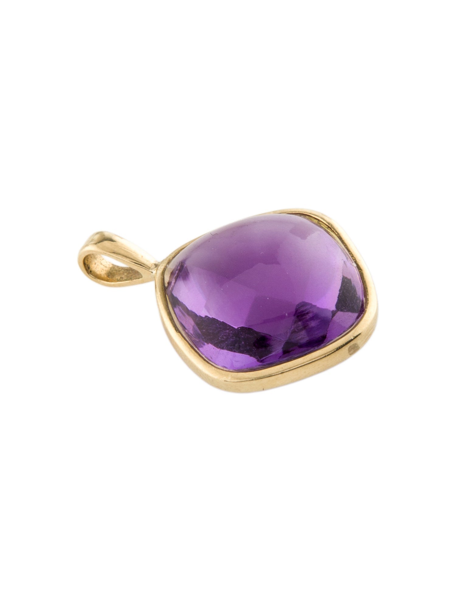 Necklace 18K Amethyst Pendant