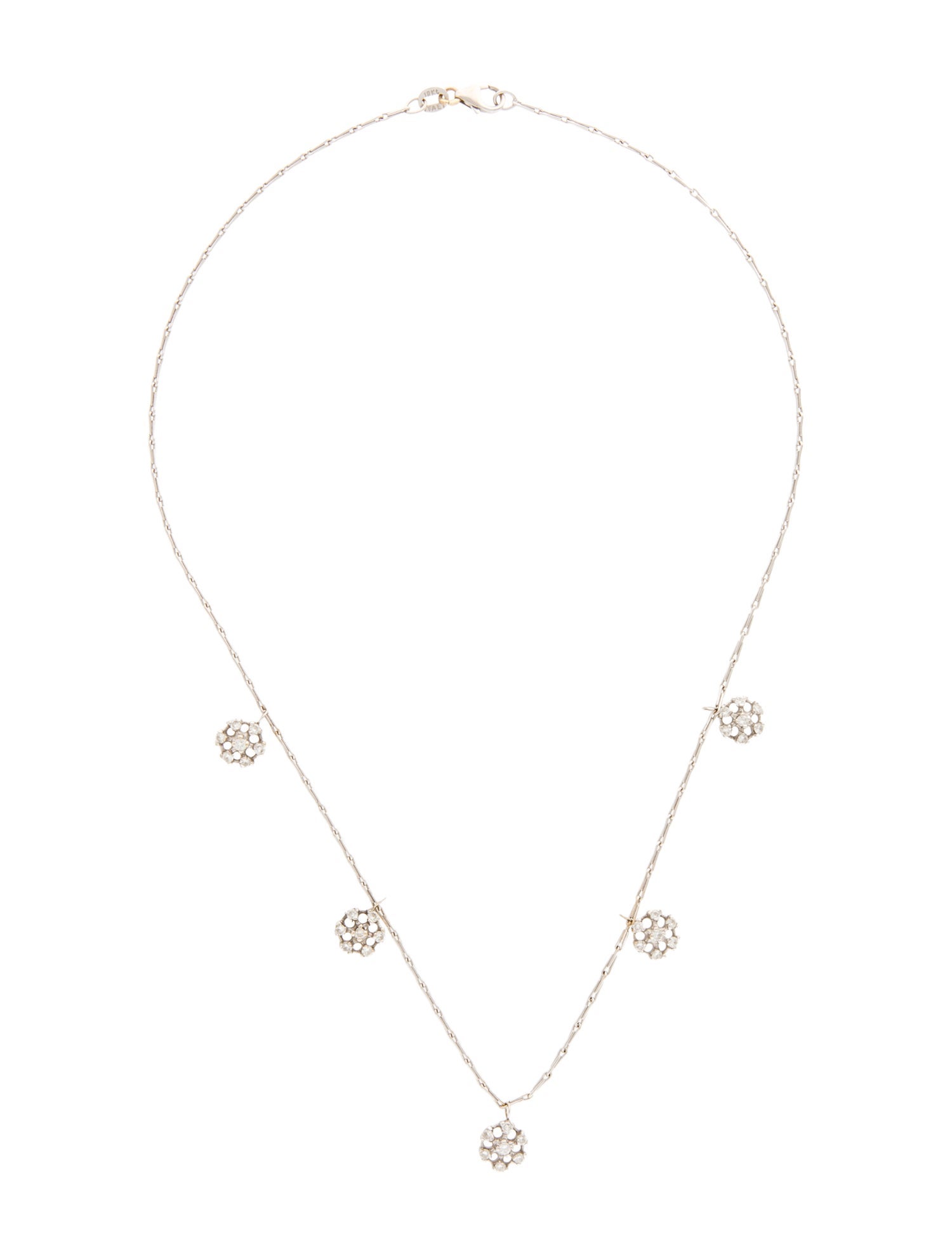 Necklace 18K Diamond Station