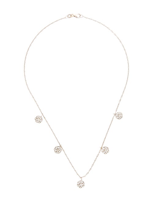 Necklace 18K Diamond Station Necklace