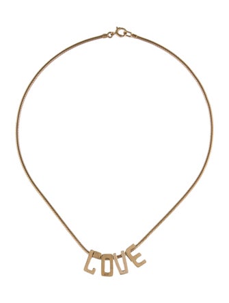 Necklace 14K 'LOVE' Pendant Necklace