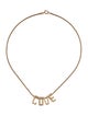 Necklace 14K 'LOVE' Pendant Necklace
