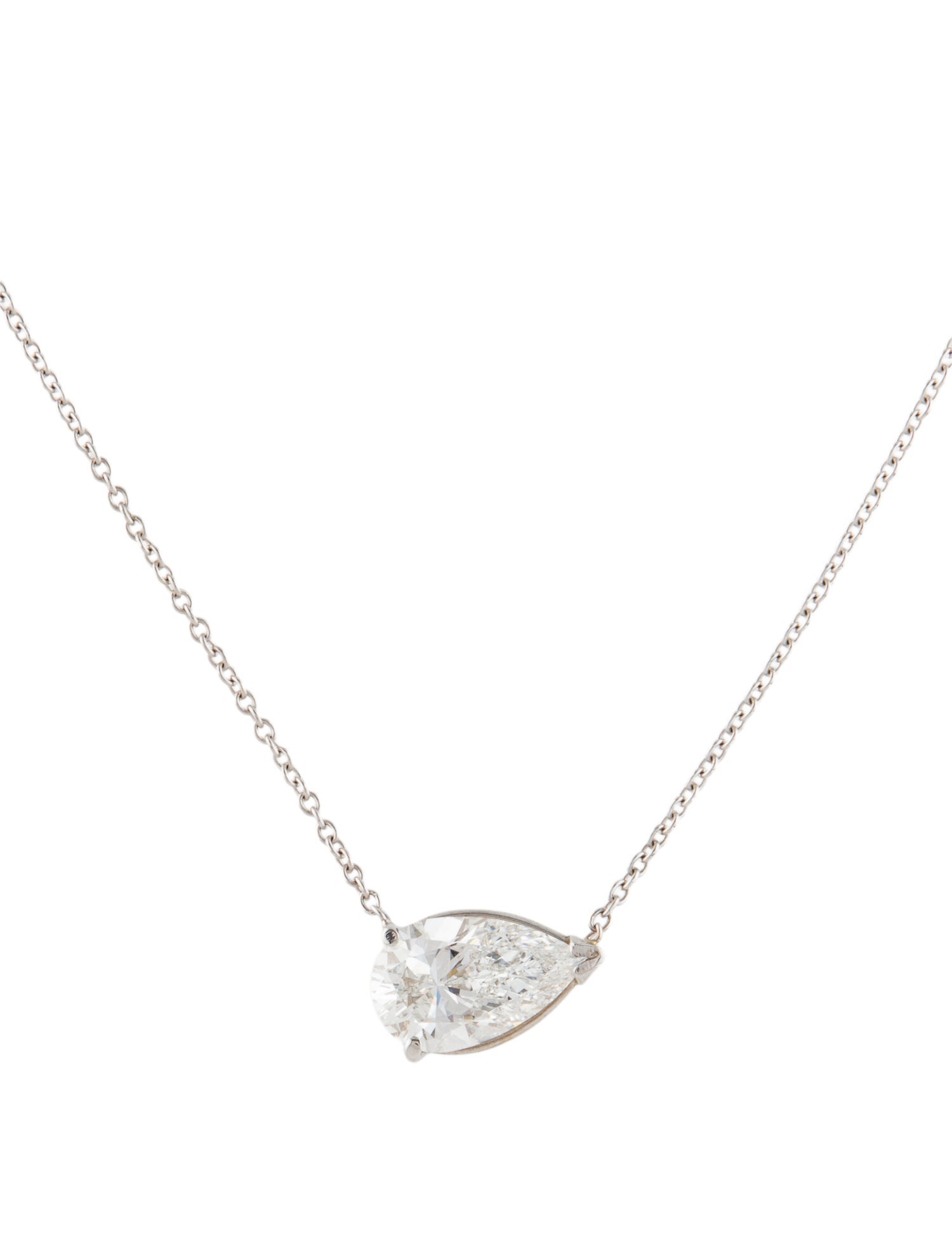 Necklace 14K 3.49ctw Lab-Grown Diamond Station Pendant Necklace