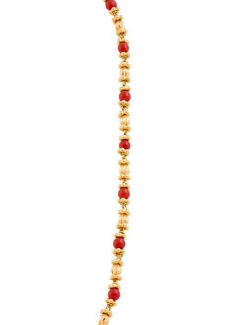 Necklace 22K Coral Bead Necklace