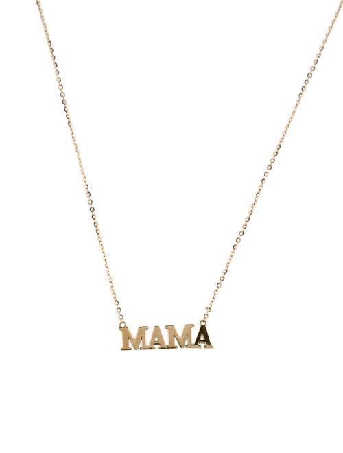 Necklace 14K 'Mama' Pendant Necklace