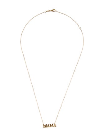 Necklace 14K 'Mama' Pendant Necklace