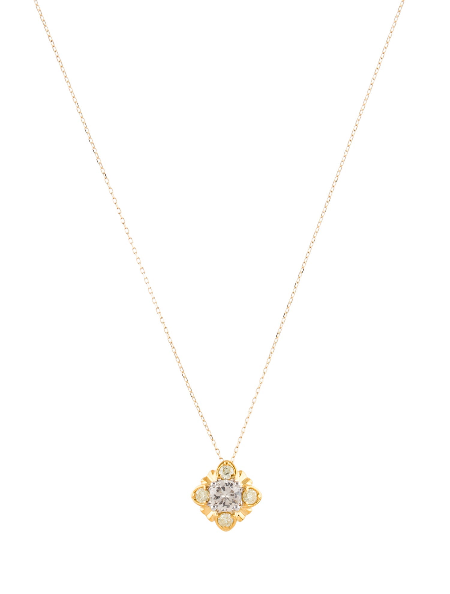 Necklace 14K Diamond Pendant Necklace