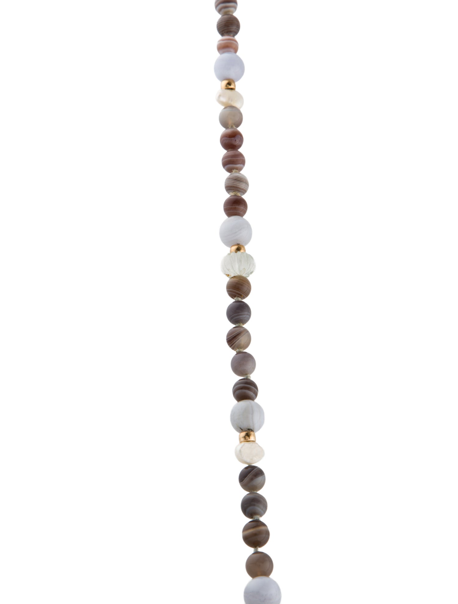 Necklace 14K Pearl & Multistone Bead Strand Necklace
