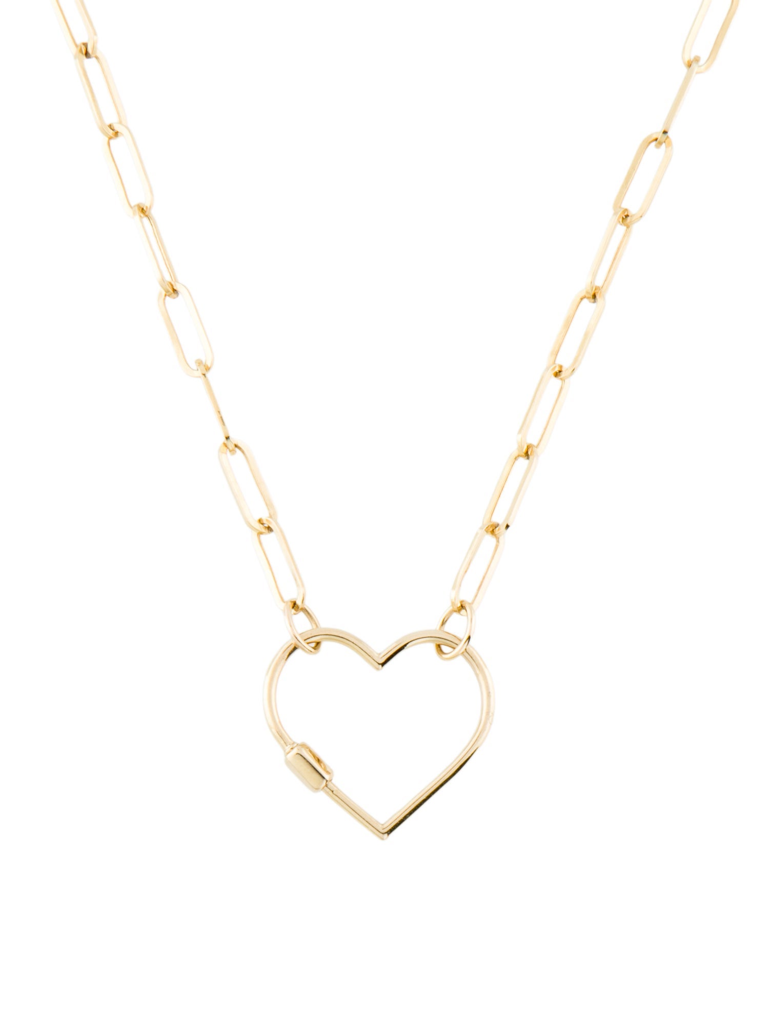 Necklace 14k Heart Chain Pendant Necklace