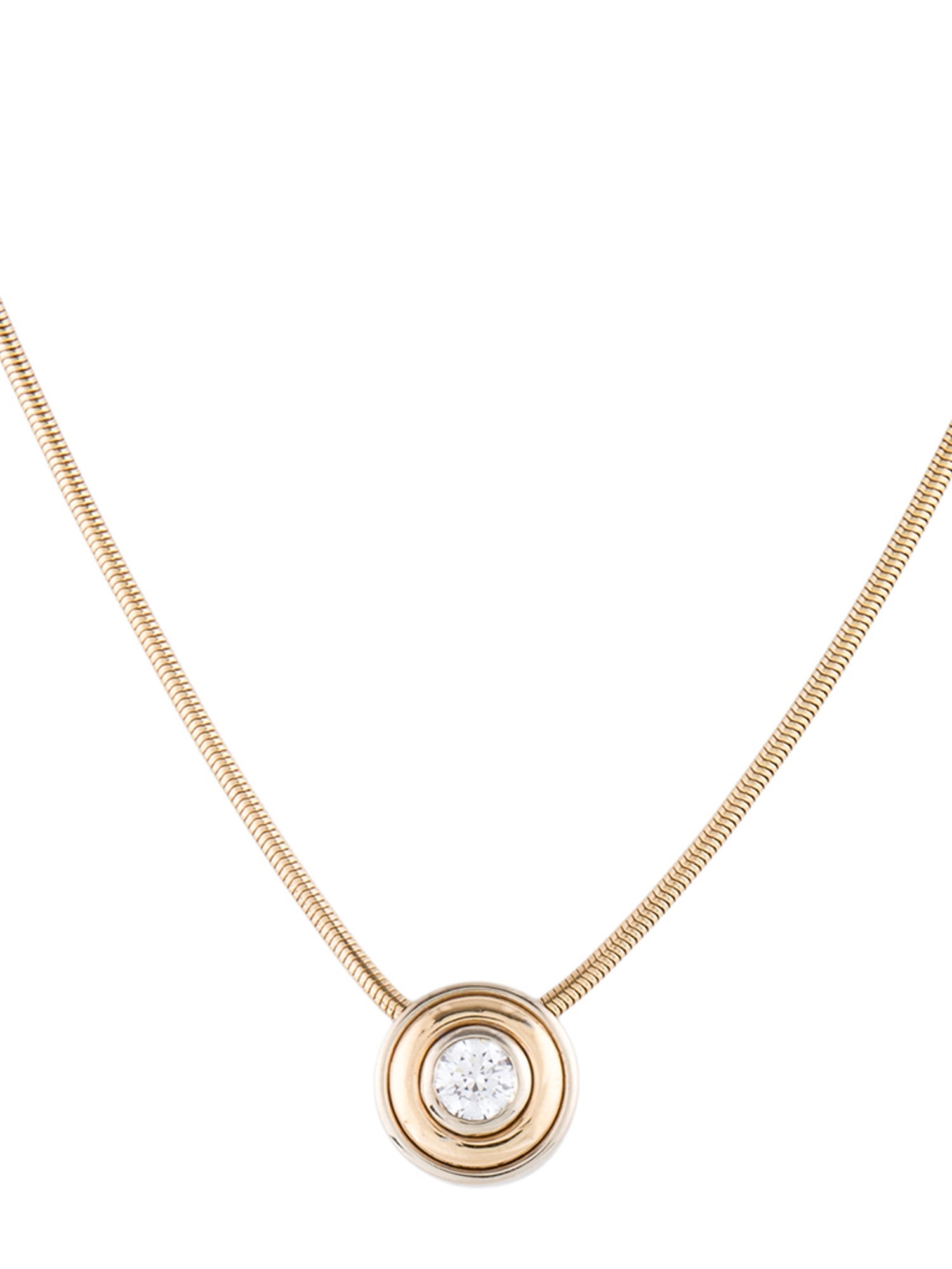 Necklace 14K Diamond Solitaire Pendant