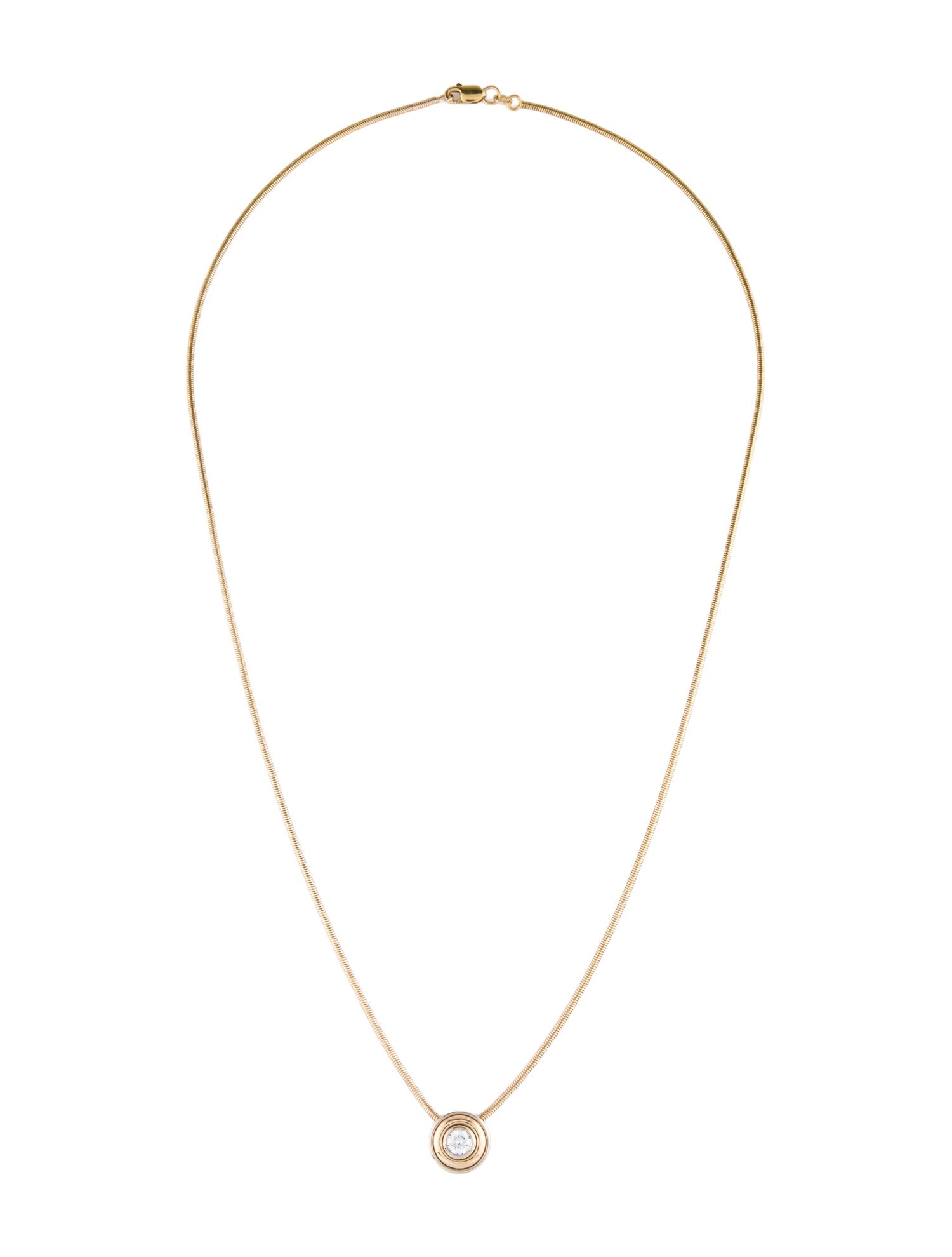 Necklace 14K Diamond Solitaire Pendant