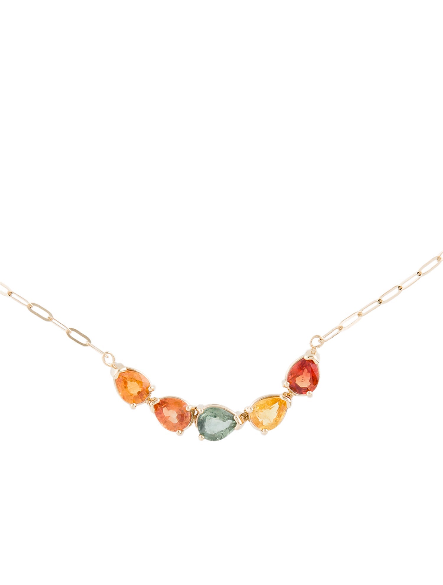 Necklace 14K 1.75ctw Sapphire Pendant