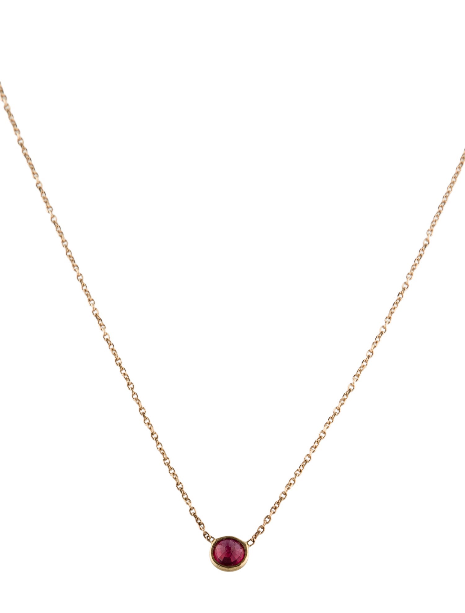 Necklace 14K Ruby Pendant