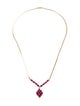 Necklace 14K 2.08ctw Ruby and Diamond Necklace